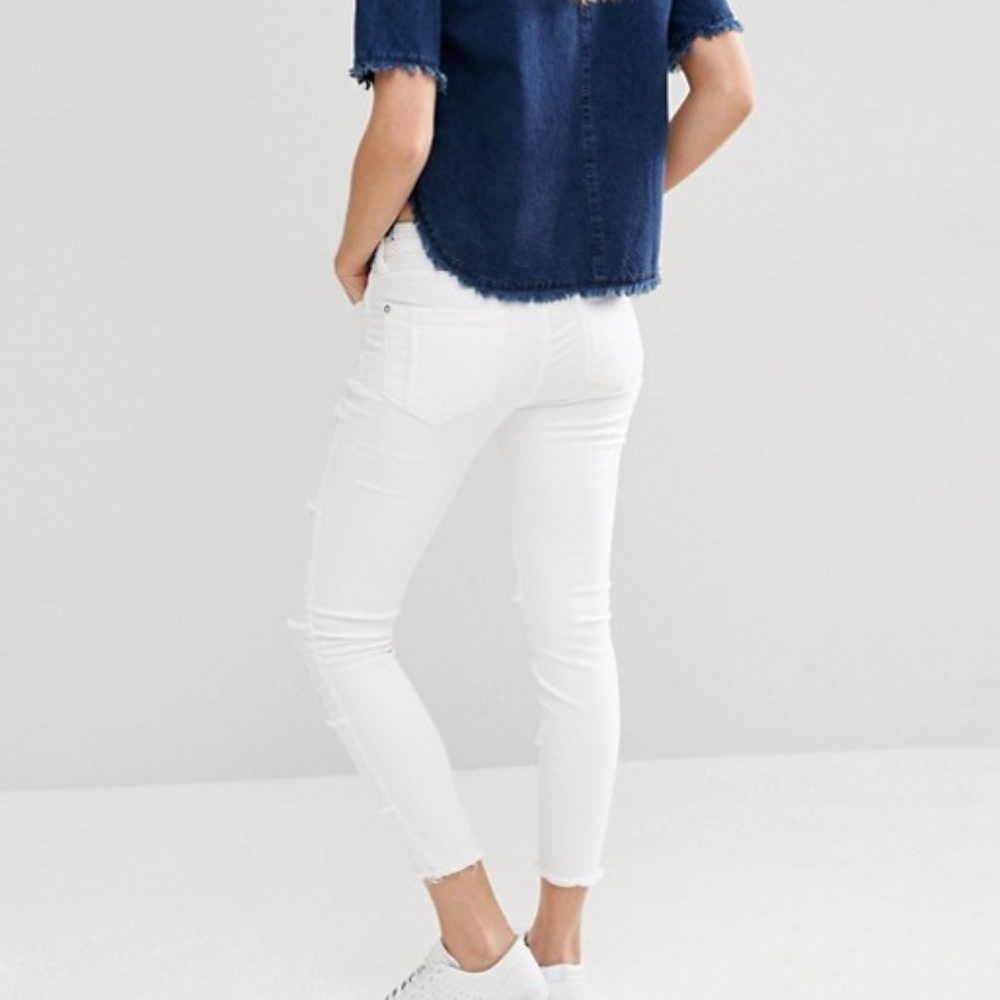 Mango Raw Edge Patchwork Jean - image 3